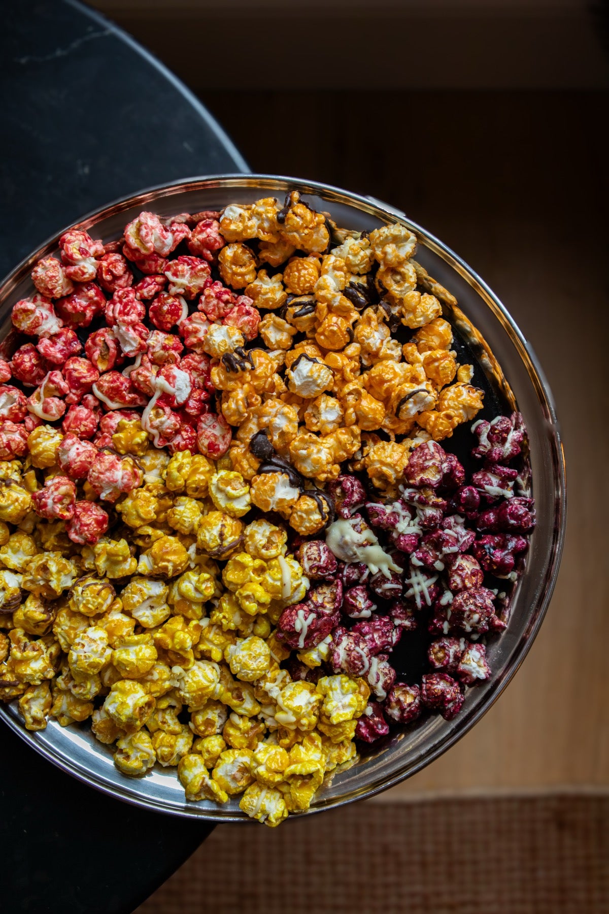 HOUSE OF POP Artisan Popcorn on a Tray