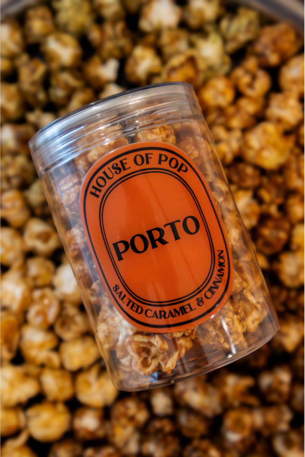 HOUSE OF POP Porto Salted Caramel and Cinnamon Artisan Popcorn