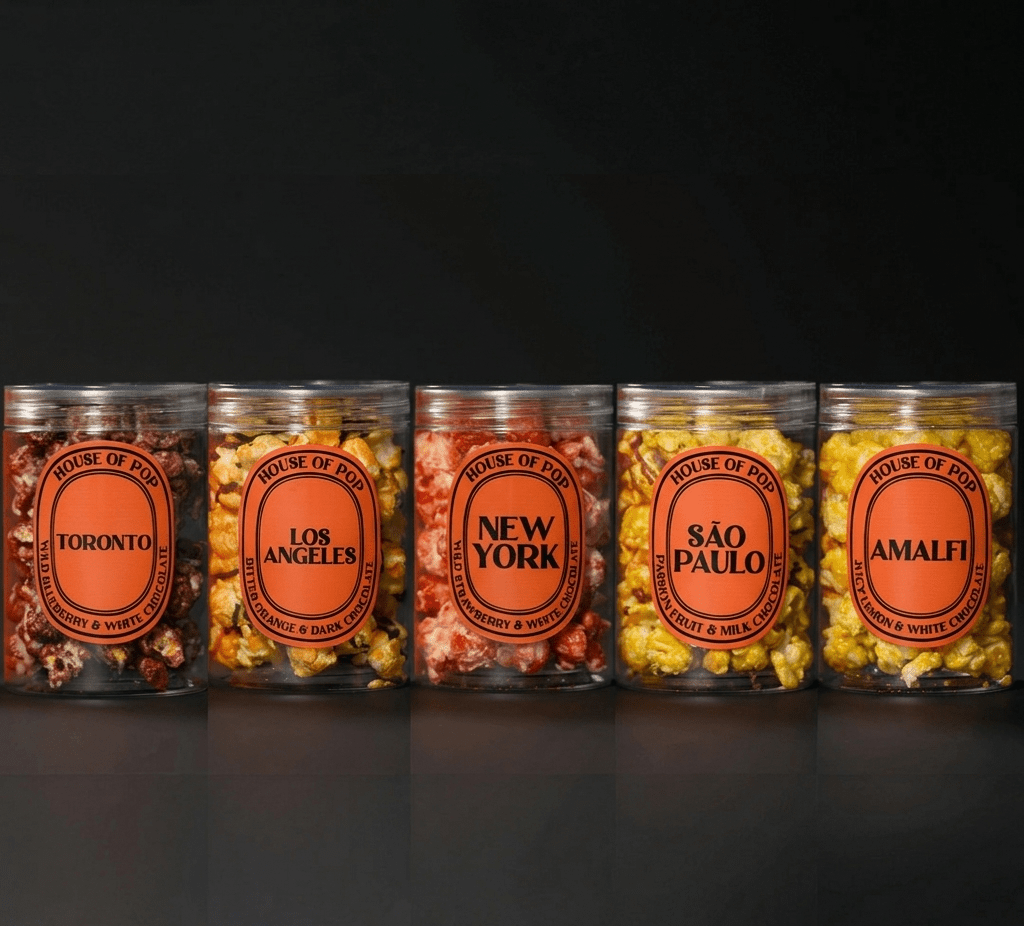 HOUSE OF POP Fruits & Berries Collection Artisan Popcorn